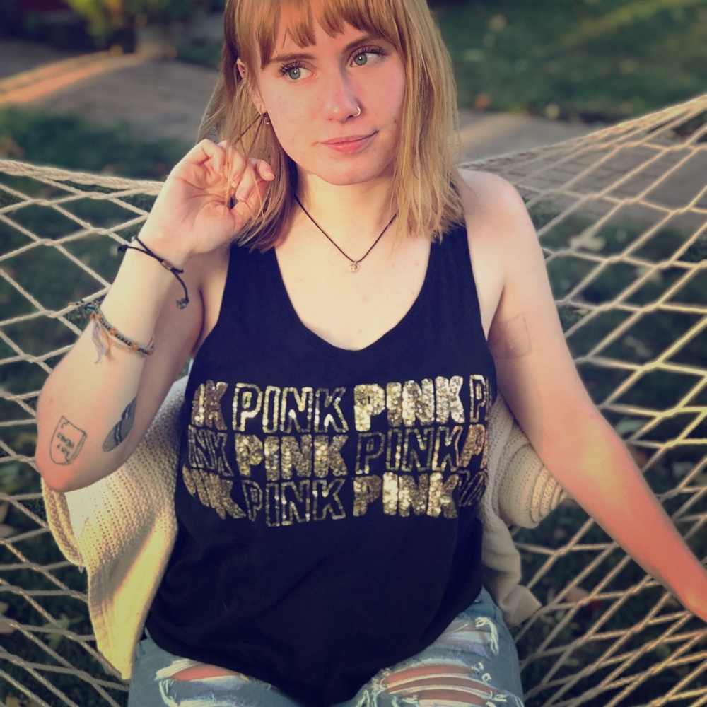 Razor back PINK tank top